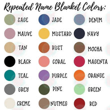 Load image into Gallery viewer, Custom Birth Flower Blanket