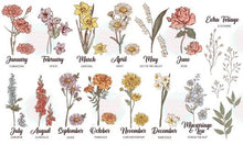 Load image into Gallery viewer, Custom Birth Flower Blanket