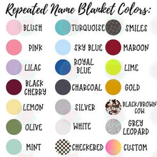 Load image into Gallery viewer, Custom Birth Flower Blanket